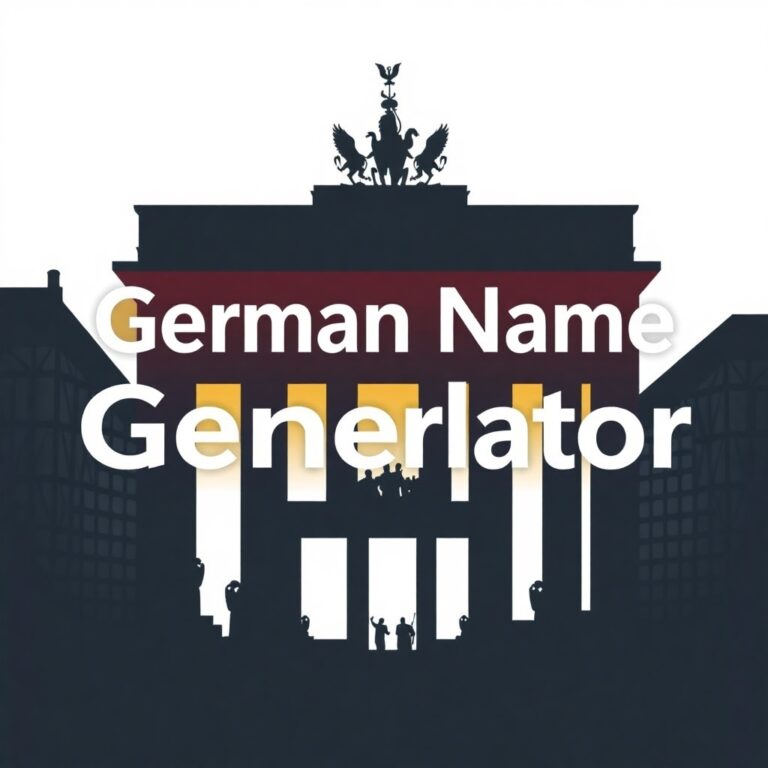 German Name Generator Male