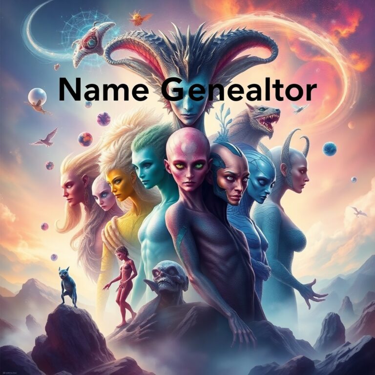 Humanoid Species Name Generator