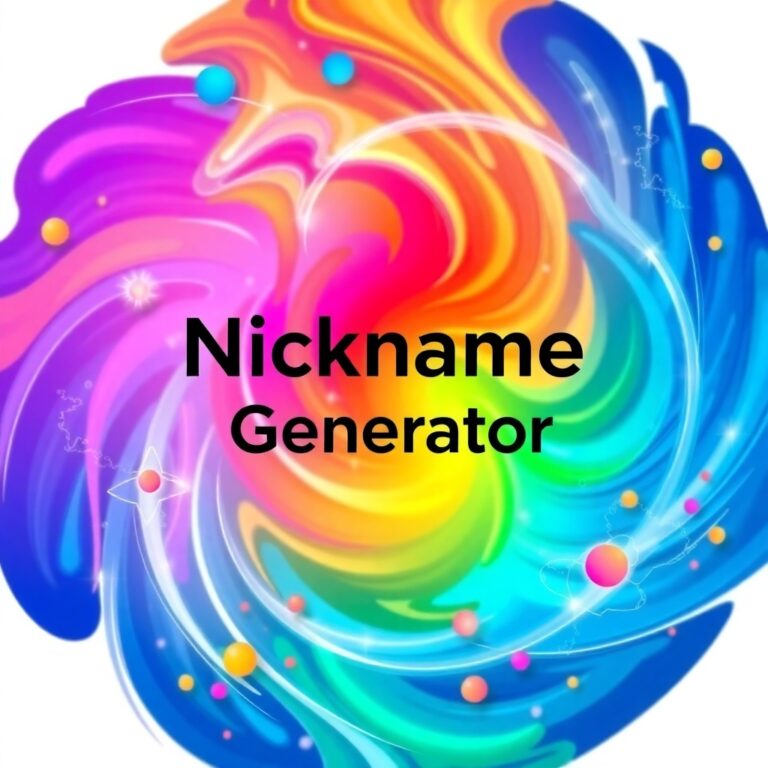 Nickname Generator From Name