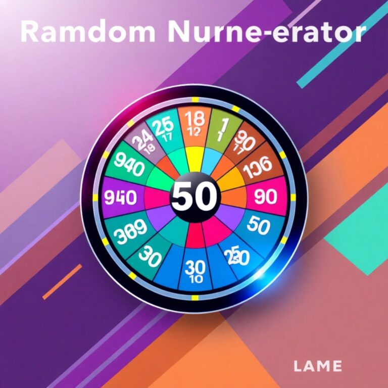 Random Number Generator 1-50 Wheel
