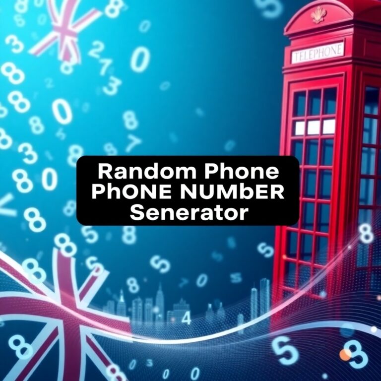 Random Phone Number Generator Uk
