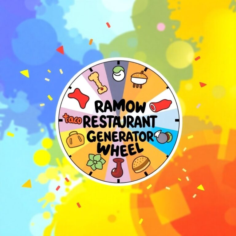 Random Restaurant Generator Wheel