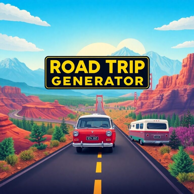 Random Road Trip Generator Usa
