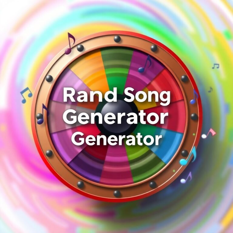 Random Song Generator Wheel