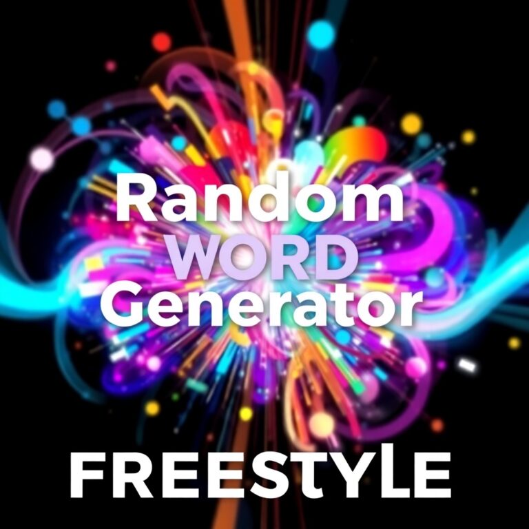 Random Word Generator Freestyle