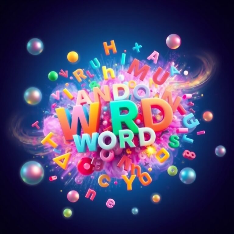 Random Word Generator With Letters