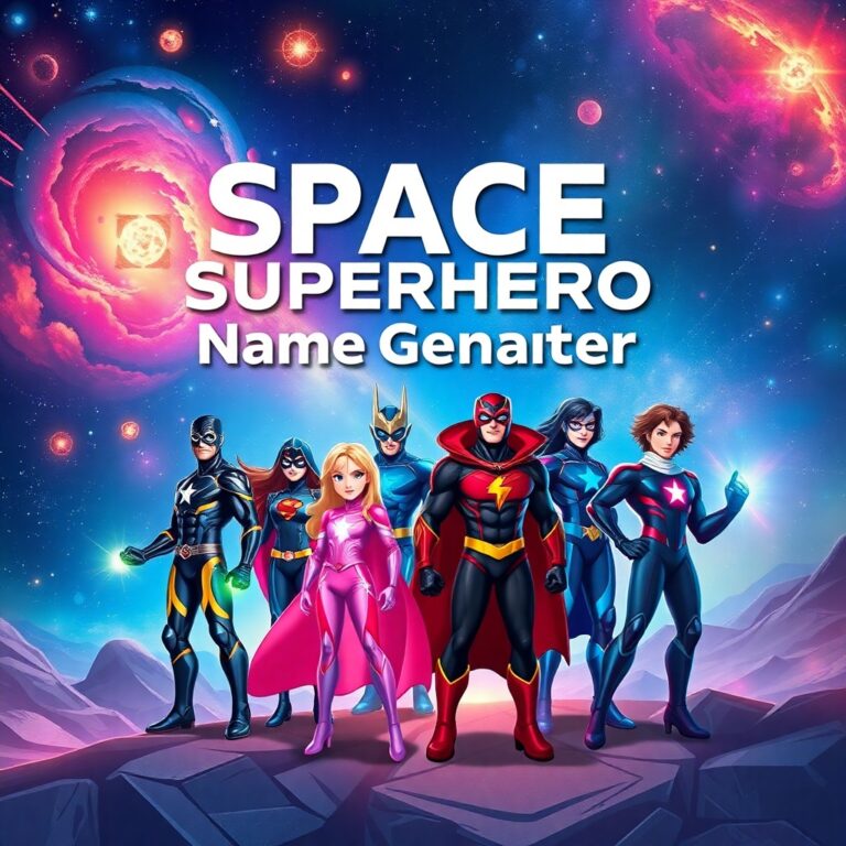 Space Superhero Name Generator